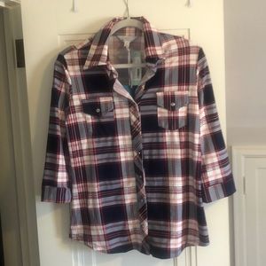 Market & Spruce Balsman button down knit top